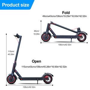 Patinete eléctrico HEZZO HS-04 36V 450W ESCOOTER 10.4Ah, patinete eléctrico plegable para adultos, envío directo desde almacén en EE. UU. y la UE. - Product Image 6