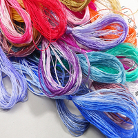 Fil de broderie en soie Pure 100%, pièces/ensemble bobines de fil, 8, 8 couleurs, set de fil en soie mûre