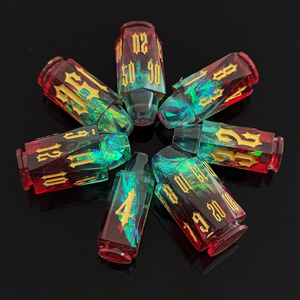 <span class=keywords><strong>Jeu</strong></span> de dés de balle en résine d'aluminium de qualité supérieure 7 pièces idéal pour l'utilisation du <span class=keywords><strong>jeu</strong></span> de société des joueurs <span class=keywords><strong>RPG</strong></span> et du MDN - Product Image 6