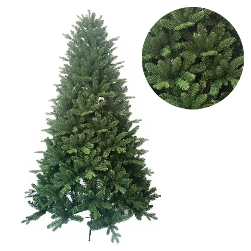 High Quality Premium Flocked Hinged Artificial Christmas Pine Tree with Snow Outdoor Garden Shopping Mall Hotel Decoration