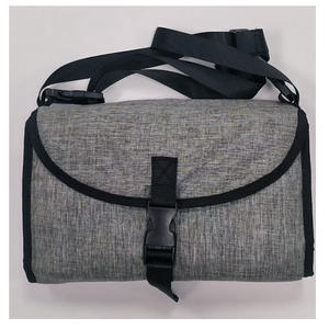 व्यावहारिक ग्रे ऑक्सबर्ड कपड़े आयोजक बैग सिंगल-कंधे कैरी + आंतरिक फिक्सिंग स्ट्रैप डिजिटल एक्सेसरीज़ और उपकरण - Product Image 2