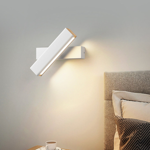Lampe <span class=keywords><strong>murale</strong></span> LED en aluminium et acrylique <span class=keywords><strong>pour</strong></span> hôtels et chambres, luminaire <span class=keywords><strong>de</strong></span> lecture rotatif à 350 degrés, lumière décorative <span class=keywords><strong>pour</strong></span> <span class=keywords><strong>tête</strong></span> <span class=keywords><strong>de</strong></span> <span class=keywords><strong>lit</strong></span> - Product Image 2