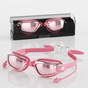 Wholesale Adult High-definition <b>Swimming</b> Women Waterproof and Anti Fog Electroplated Swim Men Silicone <b>Cap</b> Unisex - Product Image 6