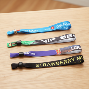 Bracelet tissé personnalisé <span class=keywords><strong>en</strong></span> polyester à sublimation, design festival, <span class=keywords><strong>pas</strong></span> <span class=keywords><strong>cher</strong></span> - Product Image 4