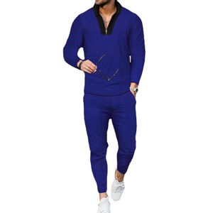 HO Venta caliente Hombres <span class=keywords><strong>S</strong></span> Set, de manga larga Adelgazamiento Casual de gran tamaño de moda Hombres <span class=keywords><strong>S</strong></span> Conjunto de dos piezas - Product Image 2