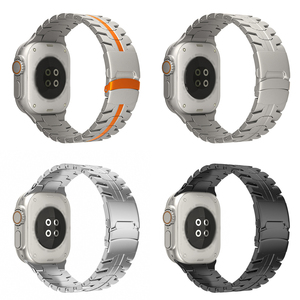 <span class=keywords><strong>Bracelet</strong></span> en titane de luxe gagnant-gagnant pour Apple Watch Ultra 2 bande de 49mm pour <span class=keywords><strong>IWatch</strong></span> Series 10 9 45mm 46mm <span class=keywords><strong>Bracelet</strong></span> pour hommes - Product Image 2