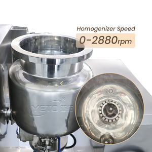 Miscelatore Emulsionante Sottovuoto ad Alta Produttività da 100L per Cosmetici Viso, Grado Alimentare, Vendita Calda - Product Image 2