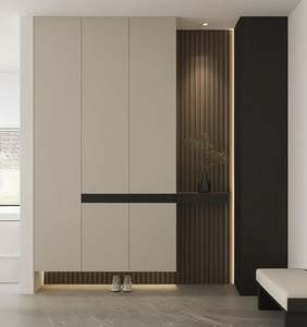 Durable Modern Wooden <b>Shoe</b> Cabinet for Home or Hotel Easy-to-Assemble Stackable Furniture <b>Shoe</b> <b>Storage</b> Living Room Panel - Product Image 3