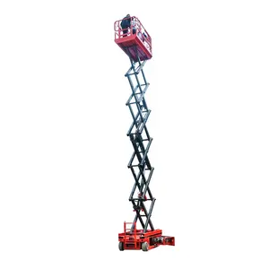 New 4-10 Meter Mobile Self-Propelled Scaffold Lifter with Scissor Lift Mechanism and PLc Core Components for Cleaning