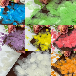 Nicro originale fabbrica 1KG colorato biodegradabile di carta di riso cerchio rettangolo fase decorazione concerto coriandoli solubilità in acqua - Product Image 4