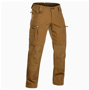 Pantalon tactique de travail et d'entraînement en camouflage Coyote Brown DFP00 pour activités extérieures, disponible en noir, vert et camouflage CP. - Product Image 1