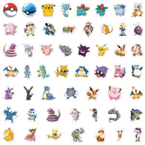 50 autocollants Pokémon mignons, autocollants imperméables DIY pour bagages, carnet, collection pour enfants - Product Image 5