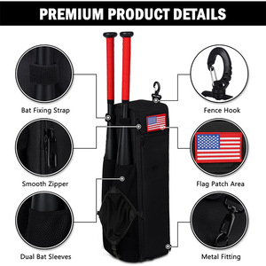 Mochila Deportiva Multifuncional de Gran Capacidad Personalizada en Color Negro para Hockey y Béisbol - Product Image 2