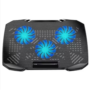 2025 Dropshipping Shopify Neuer Dreifach-2.0-USB-Anschluss 2 LED-Kühlventilatoren Laptop-Kühler-Pad Smartphone-Ständer für 15,6-Zoll-Laptops - Product Image 3