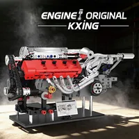 Kaiyu K96257 2026 Nuevo Modelo de Motor V8 MOC, Bloques de Construcción Mecánicos para Armar, Juguetes para Niños y Adultos, Regalos, 951 Piezas