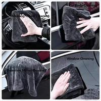 Serviette de séchage de voiture Tavelya 1200GSM en microfibre torsadée sans bords, sans peluches, anti-rayures, super absorbante et à séchage rapide