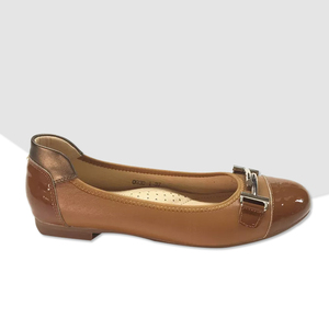 Zapatos planos de <span class=keywords><strong>piel</strong></span> para <span class=keywords><strong>mujer</strong></span>, <span class=keywords><strong>bailarinas</strong></span>, sin cordones, talla grande - Product Image 3