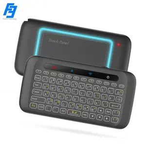 Produk Kantor Baru 2023 H20 Keyboard Nirkabel Mini dan Kombo Mouse Touchpad Isi Ulang Rotasi Otomatis Remote Control