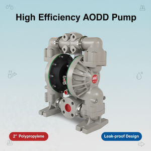 ARO 6662A3-344-C 2'' Polypropylene AODD Pump PTFE/Santoprene Diaphragm Low Pressure OEM Air Operated <strong>Pneumatic</strong> Pump 145 GPM - Product Image 2