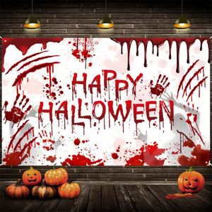Wholesale Custom Happy Halloween Pumpkin Spooky Banner Party Theme <b>Flags</b> Polyester Digital Printing for Decorations - Product Image 2
