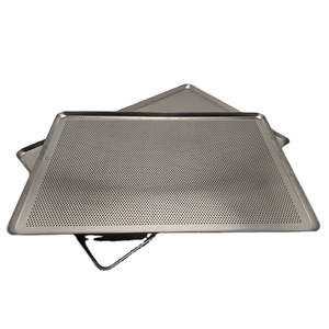 Bakepro 400x600mm aluminium tôle perforée casserole Durable métal plat <span class=keywords><strong>de</strong></span> <span class=keywords><strong>cuisson</strong></span> <span class=keywords><strong>plaque</strong></span> à biscuits chignon casserole <span class=keywords><strong>cuisson</strong></span> pain miettes plateau - Product Image 1