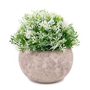 Plastic grasbonsai 3 stuks mini-potplanten groen/roze/paars gratis milieuvriendelijk kantoor huisdecoratie 5+ jaar - Product Image 2