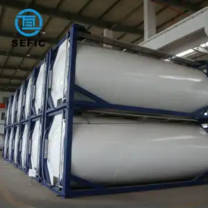 SEFIC 20ft T75罐式集装箱，用于LOX LIN LAr LCO2 LNG LC2H4工业气罐