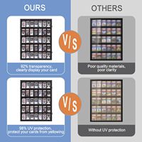 Étui de présentation pour cartes de collection, étui personnalisé pour 35 cartes de sport gradées avec étui de présentation en acrylique transparent pour cartes à collectionner