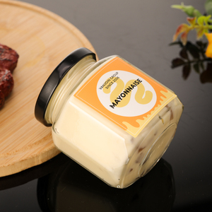 Nhà Máy Giá Lục Giác Lọ Thủy Tinh 180Ml Mật Ong Mứt <span class=keywords><strong>Jar</strong></span> Dưa Chua Nước Sốt Ớt Chai Với Nắp Bằng Gỗ - Product Image 4