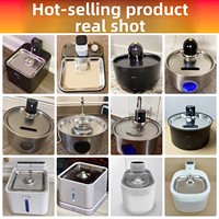 Fontaine à eau intelligente pour animaux de compagnie en acier inoxydable avec capteur automatique et batterie rechargeable pour chats d'intérieur
