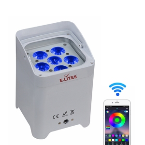 CE ROHS 6X18 Wát Với Ứng Dụng Điện Thoại <span class=keywords><strong>Wifi</strong></span> Điều Khiển Led Pin <span class=keywords><strong>Par</strong></span> Can Không Dây IR Từ Xa Led Uplight - Product Image 2