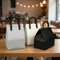 Sac isotherme personnalisé pour gâteaux avec doublure thermique en aluminium, sac isotherme non tissé pour boulangerie, pain à emporter