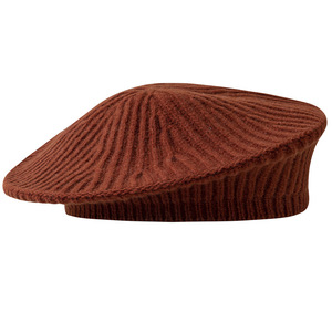 Chapeau adulte d'hiver pour <span class=keywords><strong>femme</strong></span> <span class=keywords><strong>Béret</strong></span> béninois en pure laine avec motif d'étoile Couleurs unies pour les scènes de fête en plein air - Product Image 3