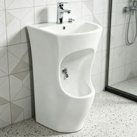 Lavabo autoportant à double niveau en acrylique et pierre artificielle pour ablutions musulmanes, avec drainage rapide, couleur personnalisable pour la maison et la mosquée