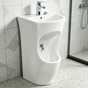 Lavabo autoportant à double niveau <span class=keywords><strong>en</strong></span> acrylique et pierre artificielle pour ablutions musulmanes, avec drainage rapide, couleur personnalisable pour la maison et la mosquée - Product Image 5