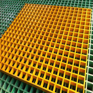 Fiberglass Grating Yellow 995 Drainage Ditch Covers Walkway Panels - Product Image 1