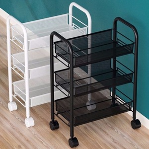 Estante de almacenamiento multifuncional con ruedas extraíbles, estantería multifuncional para cocina, varios niveles - Product Image 1