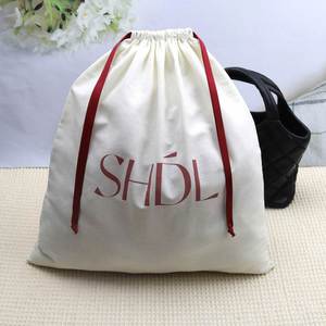 New Product Large Cotton Dust <b>Pouch</b> for Shoe Handbag Packaging <b>Drawstring</b> Gift Bag - Product Image 6