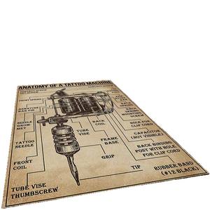 Alfombra rectangular de Wan Xinlong Ouija Board, alfombra antideslizante vintage elegante para decoración de sala de estar y dormitorio - Product Image 2