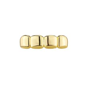 <span class=keywords><strong>Grillz</strong></span> personnalisés en cuivre poli brillant à 4 dents pour hommes, haute précision, bijoux fins pour rappeurs, vente en gros - Product Image 5