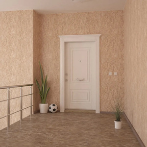 Juego de Puerta Completo de Madera Sólida, Estilo Chino, Entrada Interior, Operación Manual, SFA 089 - Product Image 1
