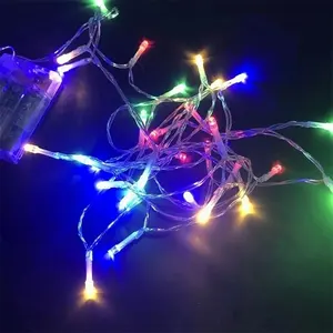 发光二极管仙女新年节日圣诞装饰圣诞发光玩具4.2M 40发光二极管冰块圣诞发光二极管串灯