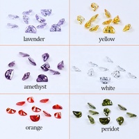 Pierres CZ en forme de demi-lune 5A, zircone cubique blanc rose grenat 2,5x5mm 3x6mm 4x6mm, zircone cubique en forme de demi-lune pour bijoux
