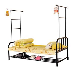 Modern tek Metal çerçeve yüksek yatak tam boy öğrenciler için tasarlanmış yetişkinler için yatak yurtları okul ev kullanımı bangladeş - Product Image 3