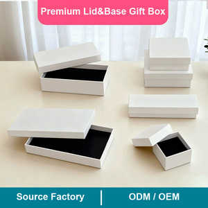 Caja de Papel Rígido Premium con Logotipo Personalizado EVERWIN, Caja de Embalaje de Lujo con Tapa y Base para Almacenamiento de Joyas y Cosméticos - Product Image 2