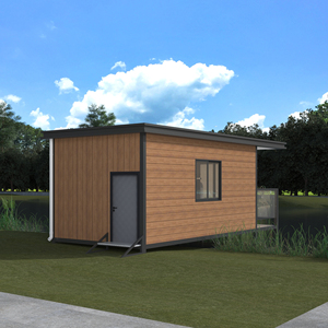 Maison en bois prête pour l'énergie solaire, solution durable pour une vie hors réseau. - Product Image 4