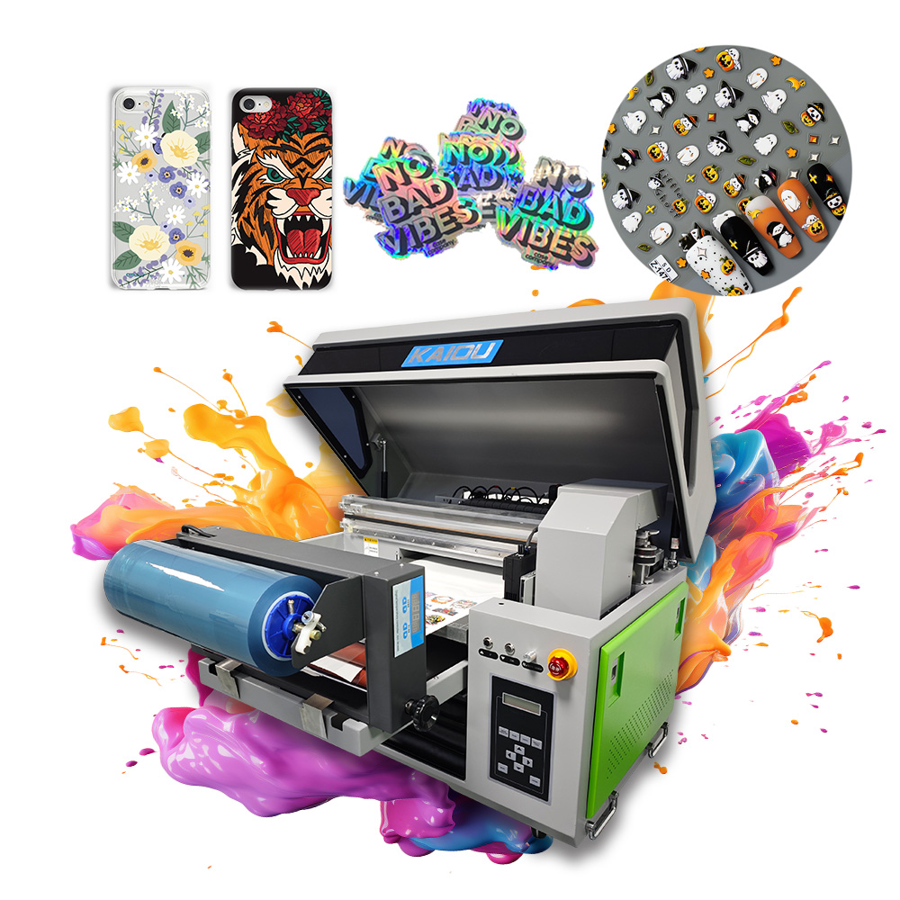 CMYK+W+V Digital Printer on Crafting Personalized USB Flash Drives/ Uv DTF Transfer Sticker Printer for Promotional Items