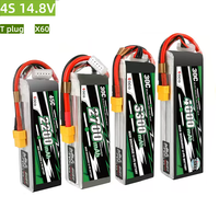 Batterie LiPo ACE 4S 14,8V, 30C & 45C 2200-5300mAh pour drone FPV, voiture RC, avion RC, modèle de loisir