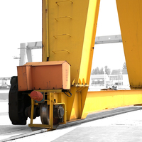 Grúa pórtico monoviga eléctrica de 20 toneladas tipo MH con motor especial Nanjing trifásico de CA 380V y control remoto por radio