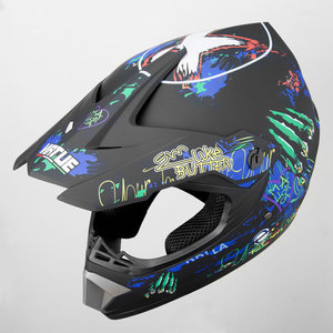Casco de moto de cross aprobado por VIRTUE DOT, diseño elegante, material ABS, disponible en Blanco/Negro, tallas S/M/L/XL - Product Image 5